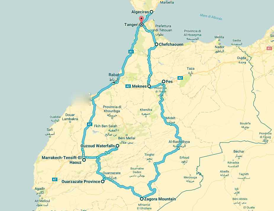 marocco itinerario viaggio