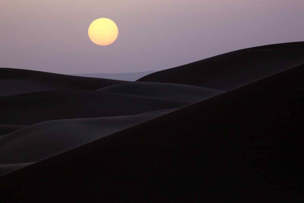 notte nel deserto del sahara