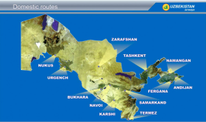 I voli nazionali dell'Uzbekistan Airways