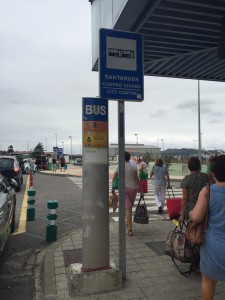 Aeroporto Santander - Il punto da dove partono tutti i bus