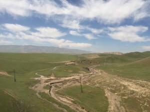 Da Samarcanda a Tashkent in treno - Il paesaggio che si vede dal finestrino