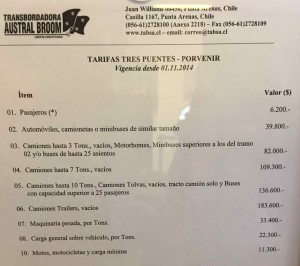 Prezzi traghetti Porvenir- Punta Arenas
