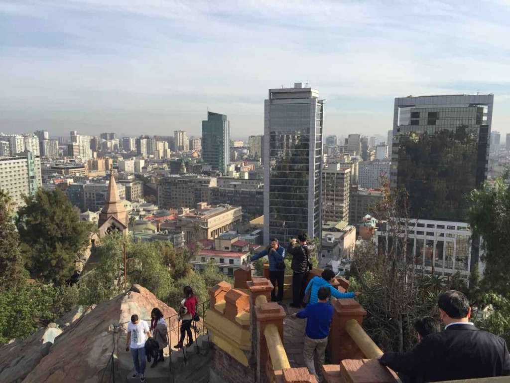 Santiago del Cile cosa vedere - Panorama dal Cerro Santa Lucia