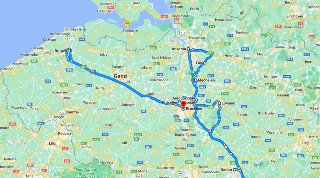 Belgio e Lussemburgo Itinerario, costi e mappe del viaggio nel 2023