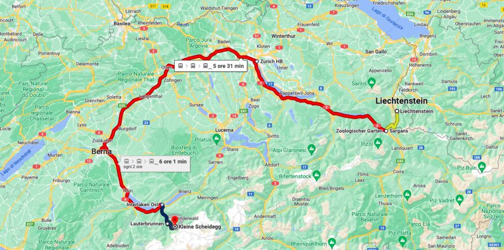 Tirano Bernina Express + Liechtenstein + Lauterbrunnen e Oberland - 2023